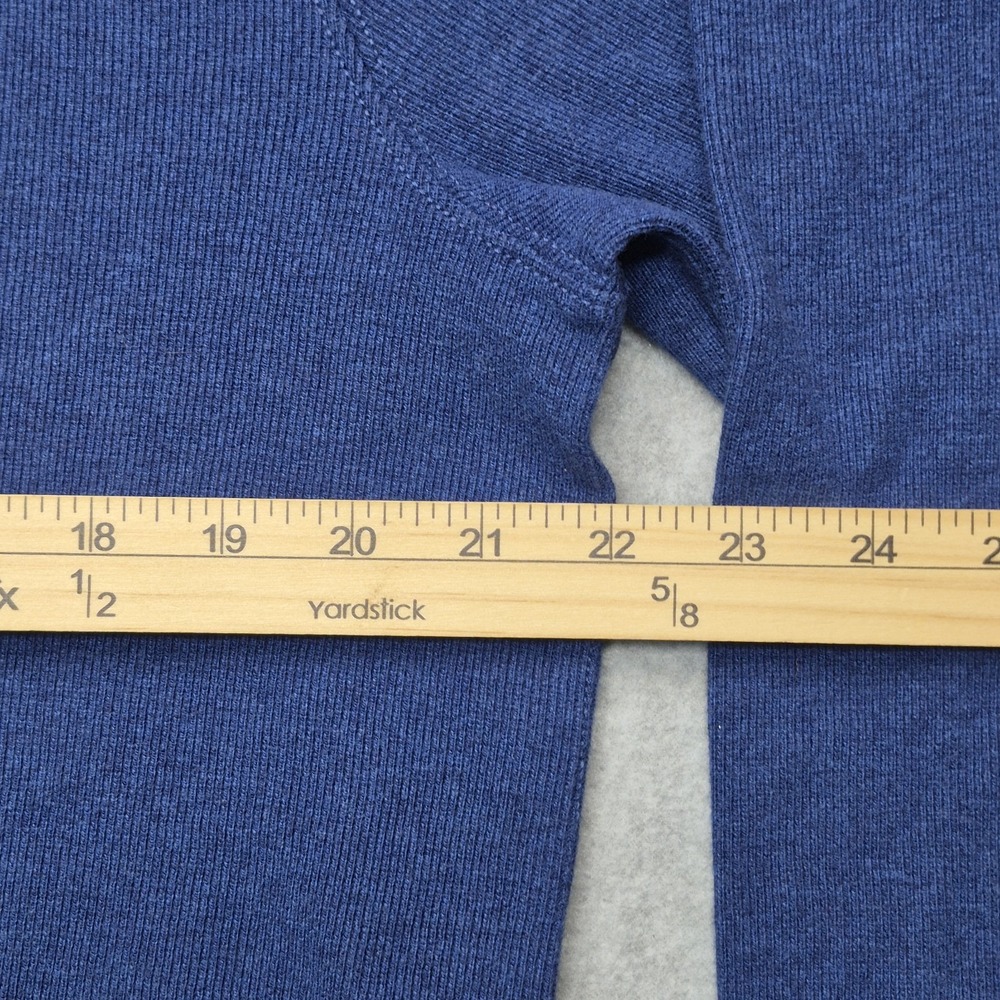 J.Crew Oarsman Sweater Mens Large Blue 100% Cotton Textured Long Sleeve Pullover - Picture 8 of 16